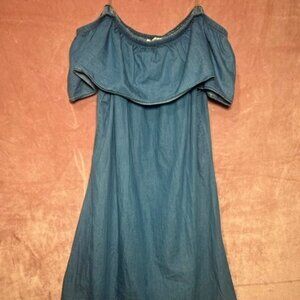 NWT Womens Blue Off Shoulder Speed Control New York Dress Size 2X